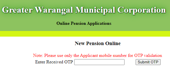 Pension Application