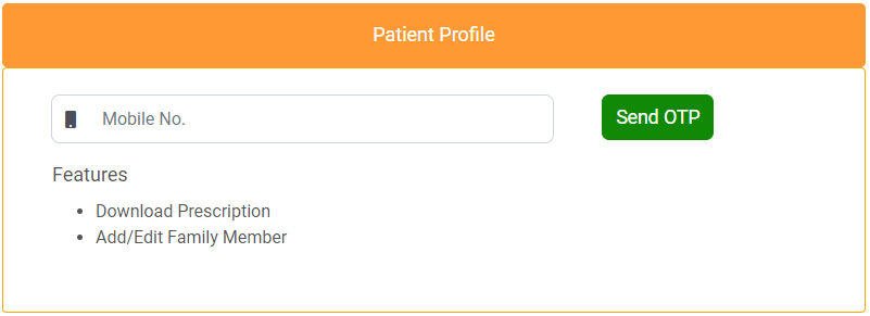 Manage Patient Profile