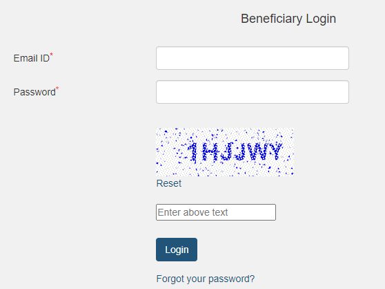 PMMVY Beneficiary Login