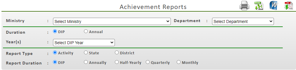 Achievement Reports