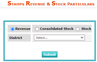Find Stamp Revenue And Stock Particular