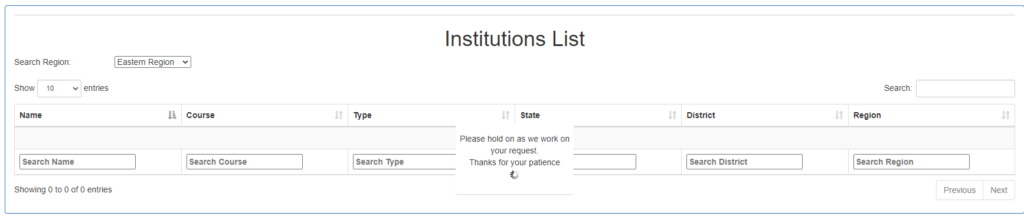 List of Search Institutes