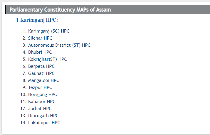 Parliamentary Constituency Maps