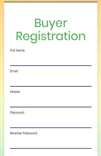 buyer registration