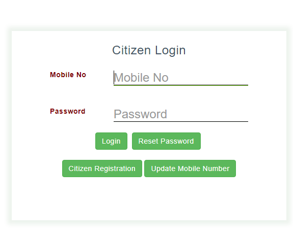Citizen login
