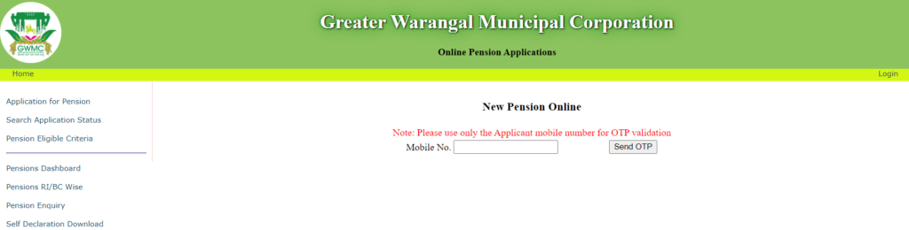 pension application
