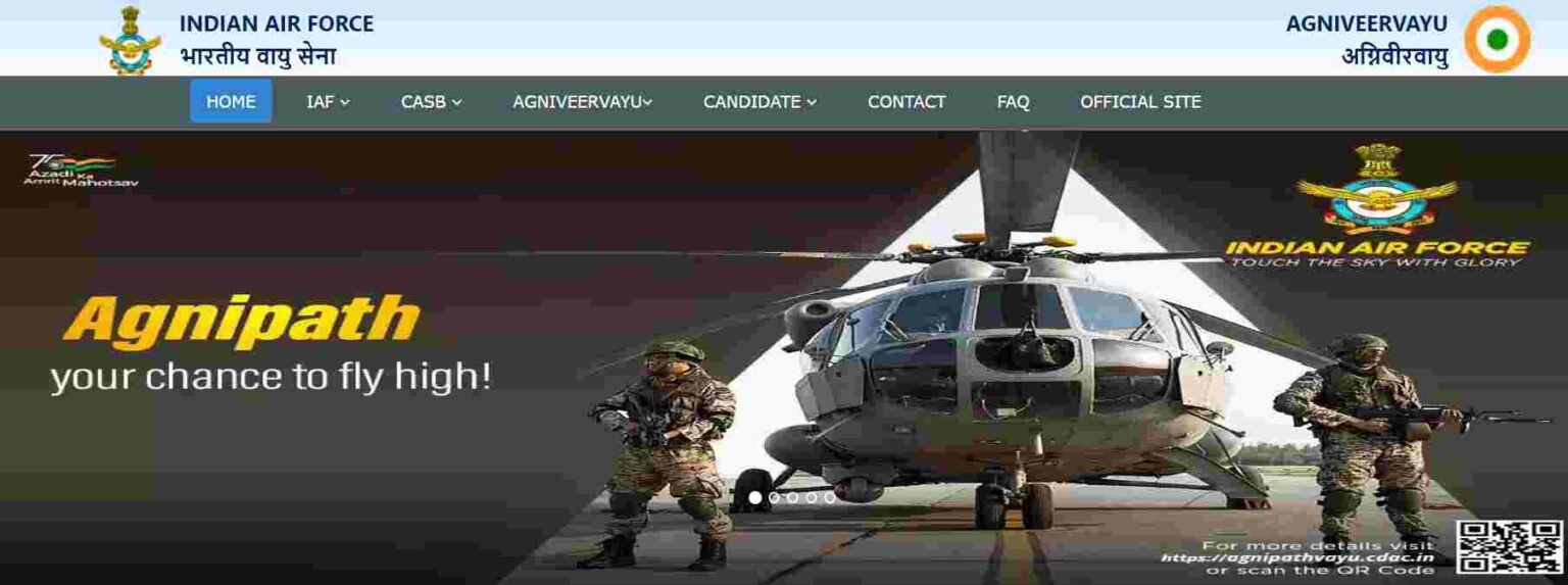 Agniveer Air Force 2024 Registration, agnipathvayu.cdac.in IAF Online ...