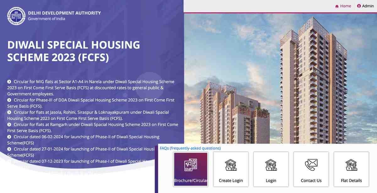 DDA Phase III Festival Special Housing Scheme 2024 Registration, Flats