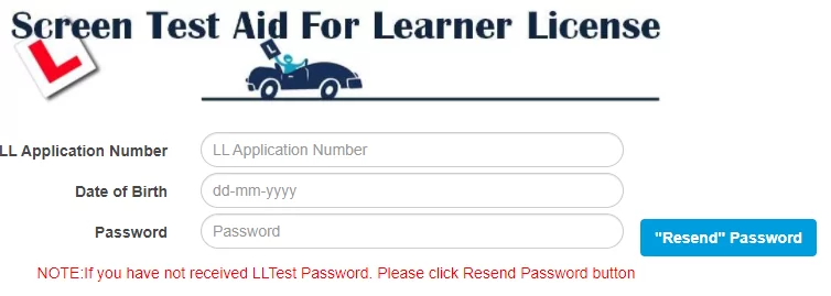 give Online Learner License Test