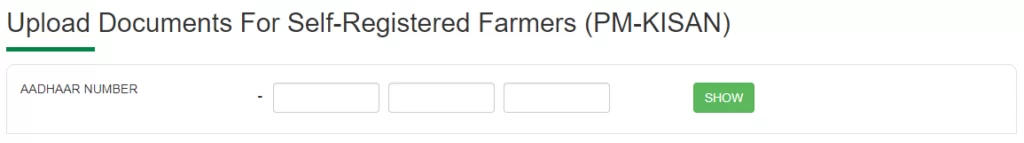 Upload Documents for Self-Registered Farmers