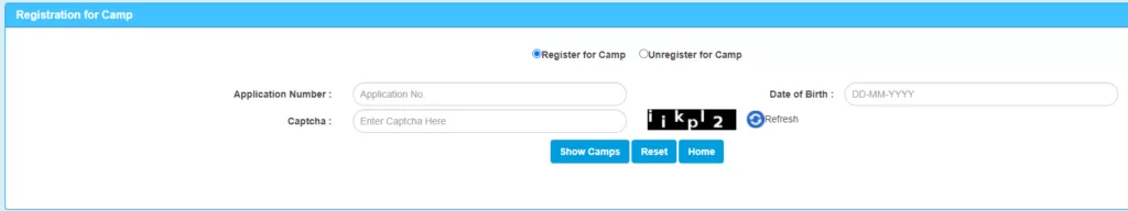 Camp Registration
