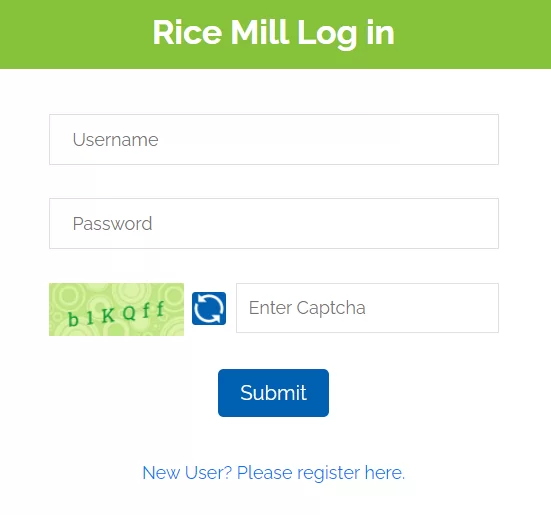 Rice Mill Log In