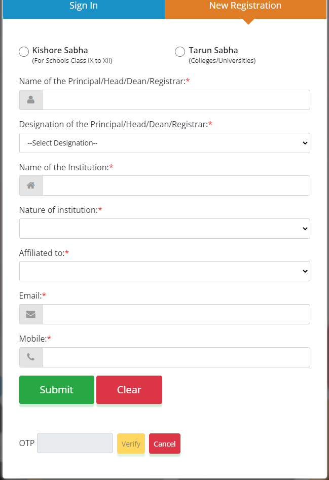new registration