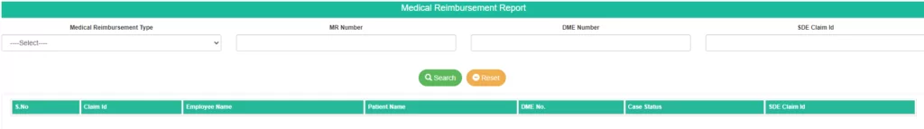 Employee Medical Reimbursement Status