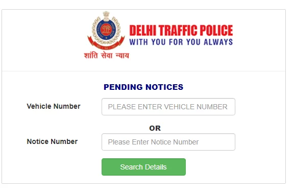 Delhi Traffic Notice