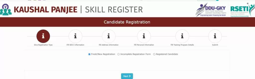Candidate Registration