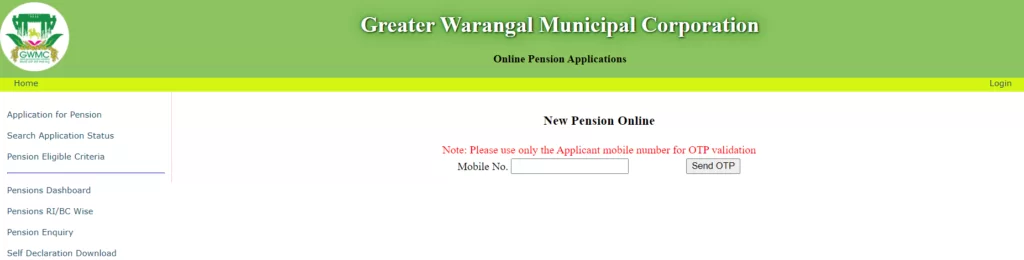 pension application