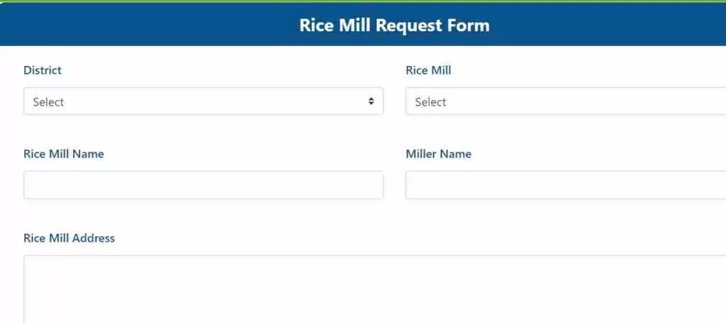  Rice Mill Registration