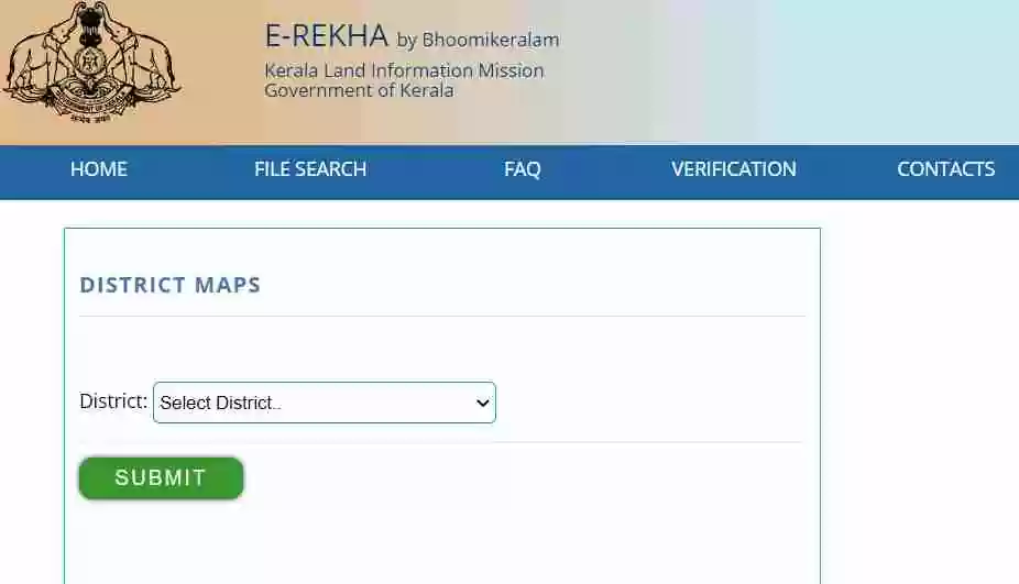 Procedure to View Kerala District Maps