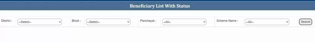 View Beneficiary Status List