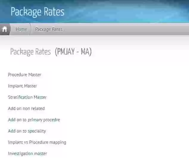 Details About Package Rates